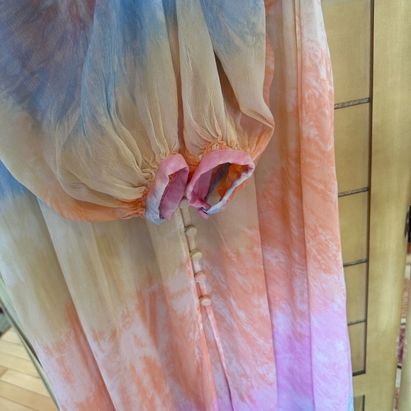 Free People Summer of Love Kimono maxi dress xs - Picture 13 of 14